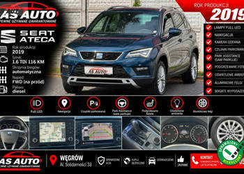 Seat Ateca 1,6TDi 116KM Xcellence/FullLed/Nawigacja/PDC/Kamera/Ambiente/Al…