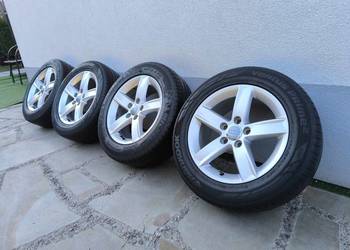 Alufelgi 16 5x112 opony letnie 225/55R16 Audi VW Seat Skoda Mercedes