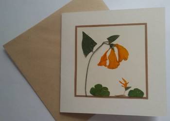 KARTKI OKOLICZNOŚCIOWE KWIATY SUSZONE Hand Made KARTKI OKOLICZNOŚCIOWE KWIATY SUSZONE Hand Made