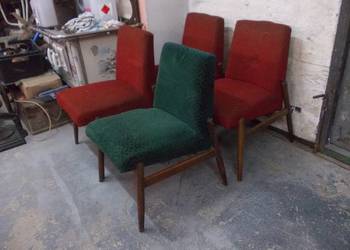 Stary fotel – krzesło PRL vintage lata 60