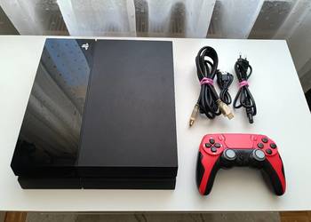 Sony PlayStation 4, PS4, CUH-1004A, 500GB, pad, okablowanie