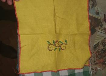 Ściereczki chusty serwetki ręcznie robione antyki, ręcznie obszywane