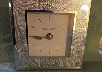 Zegar b.ładny firmowy " LEONARDO " w szklanej oprawie z luster GLAMUR