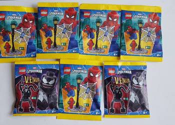 Zestaw: LEGO Figurki Spiderman i Venom, saszetki, Marvel Super Heroes