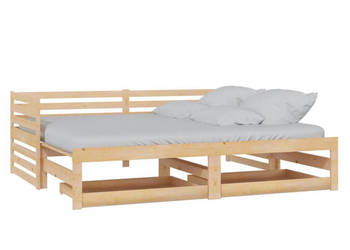 Łóżko rozsuwane 2x(90x200) cm lite drewno sosnowe WM-3083709