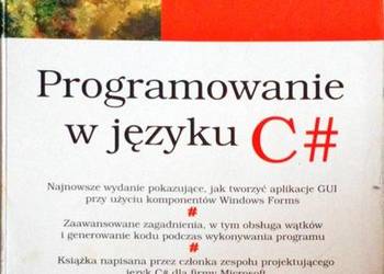 PROGRAMOWANIE W JĘZYKU C# - GUNNERSON ERIC