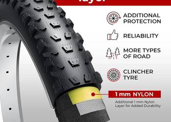Opona rowerowa FINCCI 29x2.6 rowery górskie MTB Downhill XC/Enduro Trail