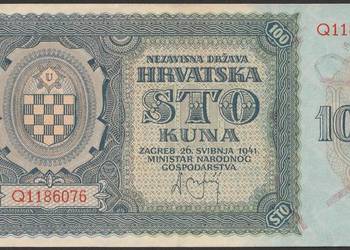 Chorwacja 100 kuna 1941 - stan 2