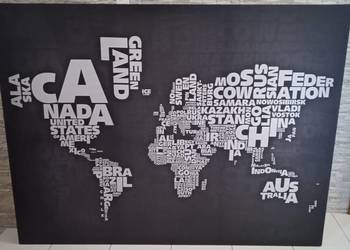 Obraz mapa 150 x 113 cm canvas