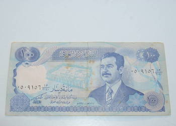 Stary banknot pieniądz 100 dinarów irańskich Iran 1994 unikat kolekcjonersk