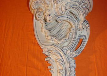 stara azjatycka ceramiczna półka ścienna