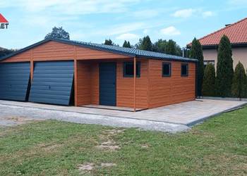 garaż blaszany 8x6 wnęka wiata producent złoty dąb 9x6 9x7 10x6 10x7 10x8