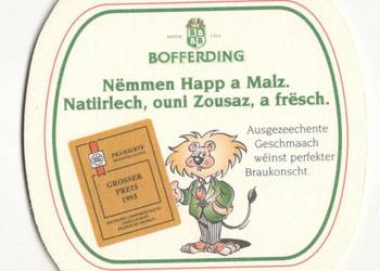 Bofferding - podstawka do piwa.Nr. 11.