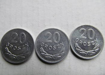 Monety PRL - zestaw 5szt 20 i 50gr