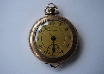Illinois Watch Co - stary zegarek, kieszonkowy, wisiorkowy