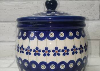 Ceramiczny pojemnik z pokrywka w dek 166A