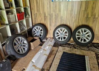 Komplet ładnych kół zimowych na alufelgach BMW E 91