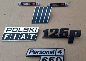 Emblemat znaczek logo Polski Fiat 126p Maluch Bambino licencja personal 650