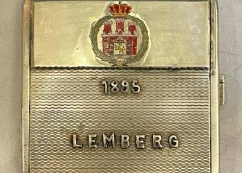 Srebrna papierośnica, Lwów/ Lamber 1895