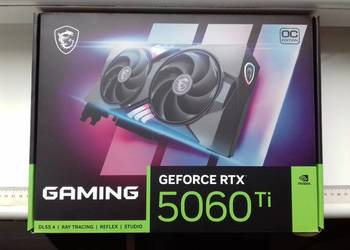 Pudełko MSI GeForce RTX 5060Ti 16GB gddr7 na kartę graficzną, G506T-16GC, 6