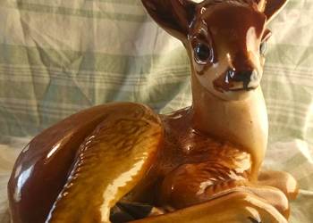 figurka porcelanowa STEATYT Katowice SARNA SARENKA sygn