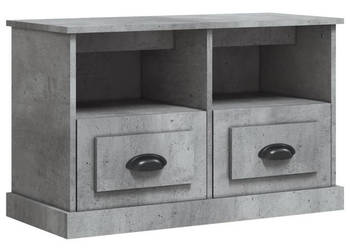 Szafka pod TV szary beton 80x35x50cm materiał drewnopochodny WM-816284