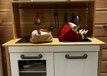 Kuchnia Ikea drewniana dla dzieci kuchenka dziecięca Duktig