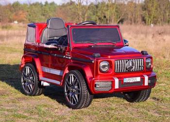 BAWIBUS.PL Auto samochód na akumulator MERCEDES AMG G63 jeep SUV autko red