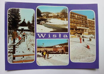 Pocztówka Wisła 1979r. PRL-u + Znaczek