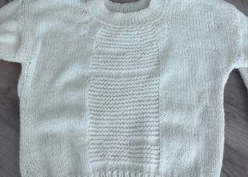 Sweterek ręcznie robiony ciepły