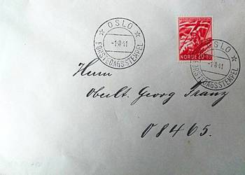 NORWEGIA 1941 - LEGION NORWESKI - FDC - RZADKA! Gratis wysyłka!