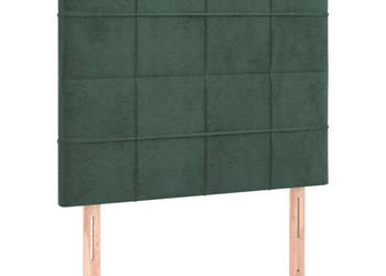 Zagłówki do łóżka 2 szt ciemnozielony 100x5x78/88cm aksamit WM-3116377