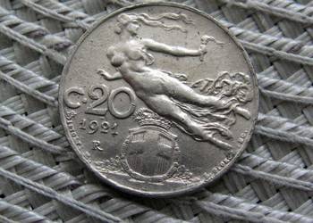 Włochy 20 Centesimi 1921r