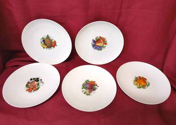 Porcelana FORSTENBERG – West Germany – komplet 5 talerzy vintage