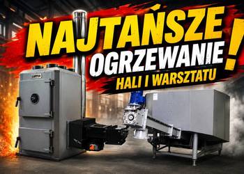 Nagrzewnica piec nadmuchowy 60 kW na zrębki, trociny, brykiet, zrzyny, pył