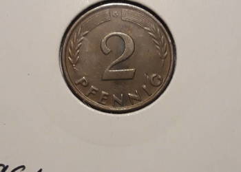 2 Fennigi RFN 1961 r.-men. G-około mennicze