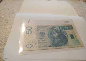 Banknot 50zl AF 0000018