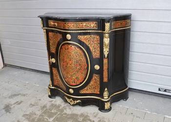 BOULLE - BRZUCHATA KOMODA OKUCIA Z BRĄZU intarsje