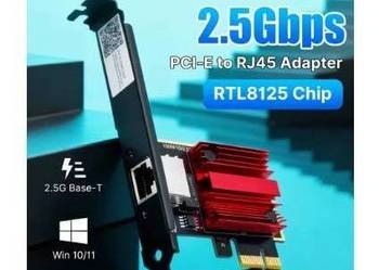 Karta sieciowa 2.5G PIC-E na RJ45  NOWA
