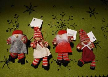 Małe  Elfy materiałowe    4  szt   Nowe