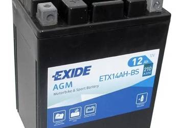 Akumulator motocyklowy 12V 12Ah EXIDE ETX14AH-BS YTX14AH-BS