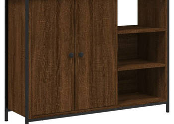 Szafka brązowy dąb 100x33x75 cm materiał drewnopochodny WM-835553
