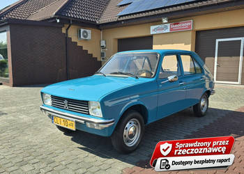 Peugeot 104 Wersja GL Pojazd Zabytkowy 1977 Żółte tablice Stan kolekcjoner…