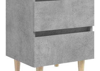 Szafka nocna sosnowe nogi szarość betonu 40x35x50 cm WM-805859