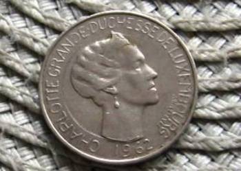 Luksemburg 5 Frank 1962r