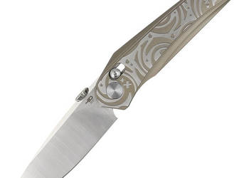 Nóż składany Bestech Mothus Light Bronze Titanium, Satin M390 by Kombou (B…
