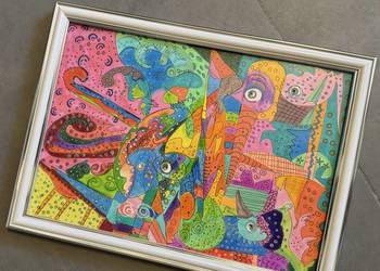 Obraz "Struktura" A4 oprawiony