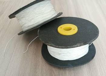 Sznurek techniczny linka do żaluzji, plis, rolet biały 0,8 mm