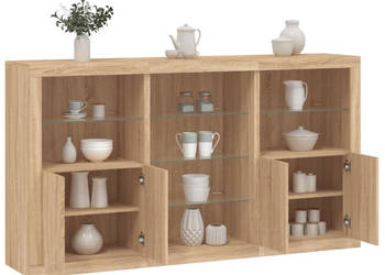 Szafka z oświetleniem LED dąb sonoma 1815x37x100 cm WM-3209179