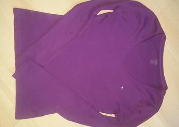 M- bluzka, tommy hilfiger, koszulka, dekolt, fiolet